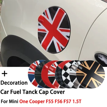Черен Флаг 3D Капачката На резервоара на Автомобила, Защитен Стикер, Калъф За MINI One Cooper F55 F56 F57 1,5 T, Аксесоари За стайлинг на Автомобили