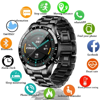 LIGE, нови умни часовници за обаждания чрез Bluetooth, мъжки спортни smart-часовници, сърдечната честота, кръвно налягане, многофункционални луксозни смарт часовници за мъже