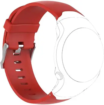 Каишка за китката за Garmin Approach S3 Gps гривна каишка за часовник и аксесоар с катарама - Червена