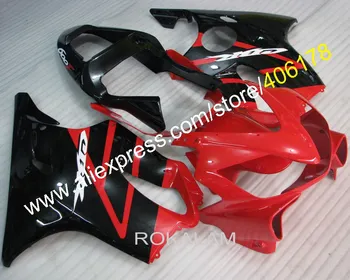 Обтекател F4i за Honda CBR600 F4i 2001 2002 2003 червени, черни мотоциклетни обтекатели (шприцоване)