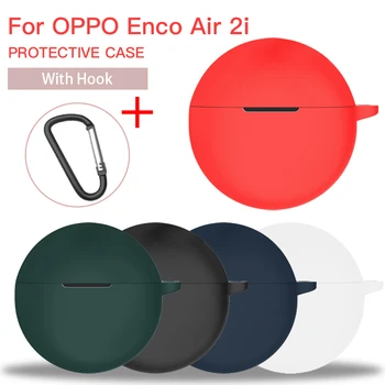 Безжични Bluetooth слушалки, течен силиконов мек калъф за OPPO Enco Air 2и Air2i, калъф с плетене на една кука, защитен ръкав от падане