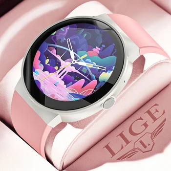 LIGE 2023 Умни часовници дамски умни часовници за жени розов часовник дама Bluetooth предизвикателство Фитнес часовник момиче умен гривна женски