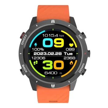 SUNROAD 2023 НОВИ мъжки цифрови спортни смарт часовници G5 с GPS-компас, альтиметром, барометър, компас, шагомером, водоустойчив, за гмуркане