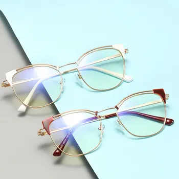 Очила метална рамка с пълно джанта, компютърни оптични очила с защита от син лъч, хит на продажбите, очила за мъже и жени от късогледство, стил
