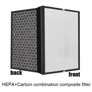 HEPA + Комбиниран филтър за пречистване на въздуха с активен въглен 243x311x35 мм, смяна на филтър за пречистване на въздуха Philco PPAR01BI