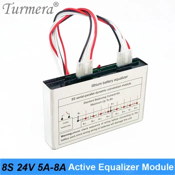 Turmera 8S 24V 5A 8A Активен Модул на Еквалайзера за използване с акумулаторна батерия Lifepo4 3,2 V 100Ah 280Ah 310Ah и литиевым батерия 3,7 V 18650