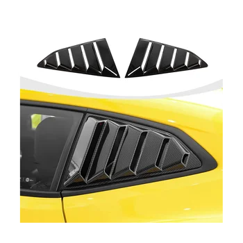 Щори на задните странични стъкла за Chevrolet Camaro 2017-2023 Аксесоари за щори от ABS-пластмаса от въглеродни влакна