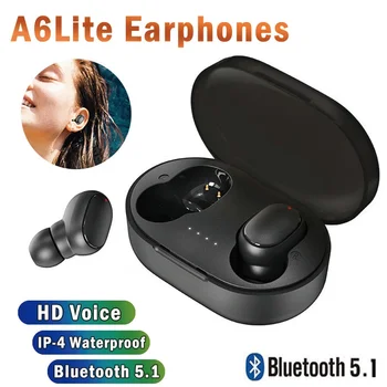 оригиналната Безжична Bluetooth слушалка A6S TWS 5,0 bluetooth Слушалки спортни Слушалки в ушите Слушалки С микрофон За iphone Xiaomi