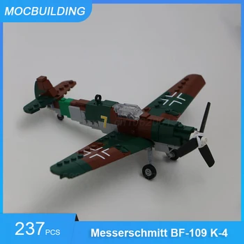 MOC градивните елементи на Messerschmitt BF-109 K-4 Мащабът 1:45 Дисплей Модел САМ да Събере Тухли Развиване на Творчески Играчки, Подаръци 237 бр.