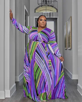 Рокли с африканските принтом за жени, рокля 2023, дашики, лоскутная плиссированная африканска дрехи, дрехи за Африка голям размер, коледен хавлия