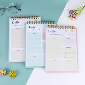 Седмичен планер, бележници на спирала, дневник, списък със задачи, органайзер, бележник за управление на времето, корейски канцеларски материали