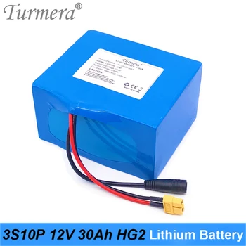Turmera 12 В 30Ah Литиево-йонна Батерия 3S10P 18650 HG2 3000 mah 30A Батерия с 3 S 40A Баланс Дъска за Непрекъсваемо Захранване 12