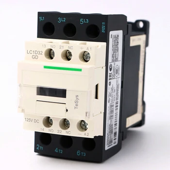 Електрически магнитен контактор за постоянен ток LC1D32GD 3P 3NO LC1-D32GD 32A 125 НА макара dc