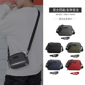 Нова чанта-месинджър с едно рамо за отдих на открито, нощен светоотражающая поясная чанта за джогинг, водоустойчива спортна чанта за носене на рамо